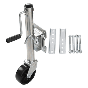 Pata Carro Arrastre Rueda Maniobrable Enganche