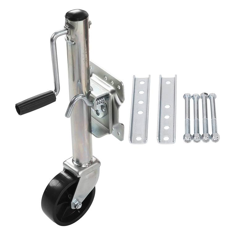 Pata Carro Arrastre Rueda Maniobrable Enganche 1