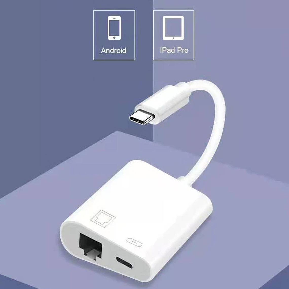 Adaptador Tipo-c A Rj45 Lan Gigabit Ethernet 10/100/1000mbps 2