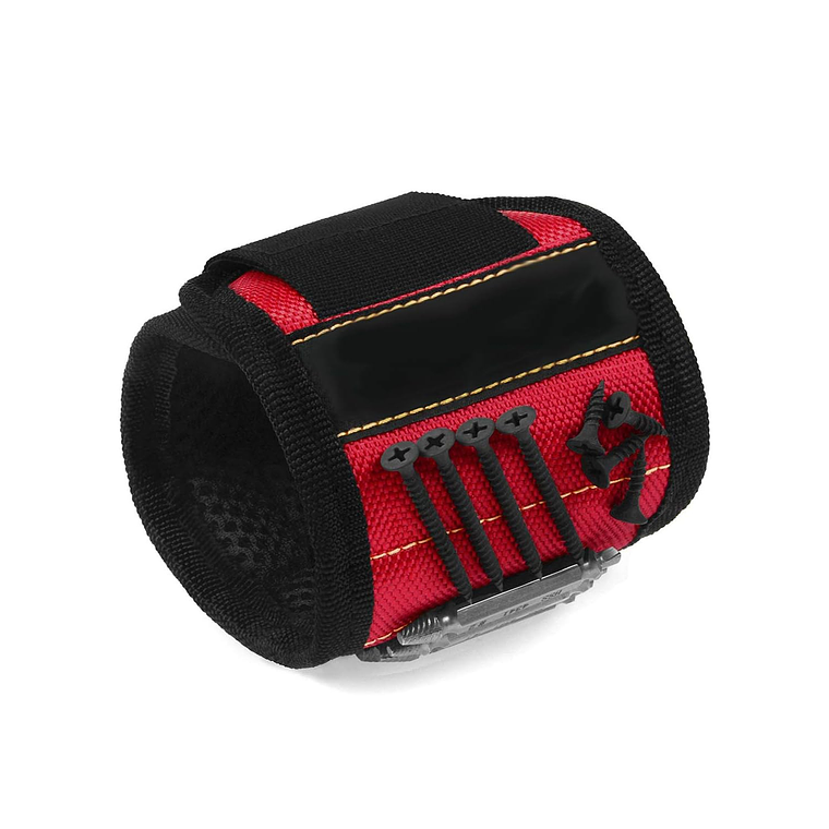 Pulsera Muñequera Magnética Sujeta Herramientas Tornillos 1