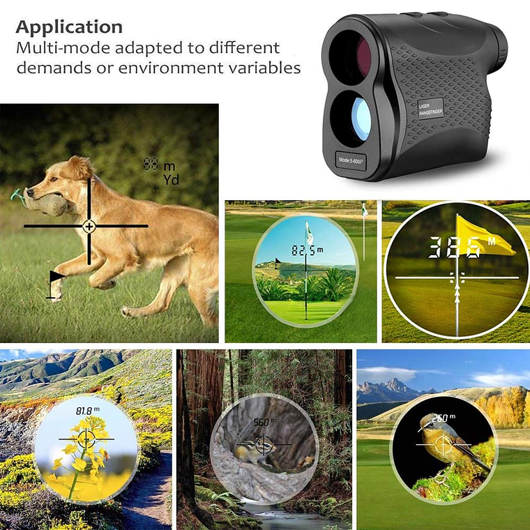 Telémetro Láser 600 M Medidor De Distancia Y Velocidad Golf 3