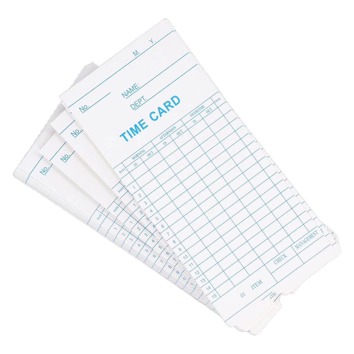 100 Tarjetas Marcado De Reloj Control Asistencia 1
