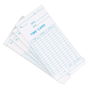 100 Tarjetas Marcado De Reloj Control Asistencia