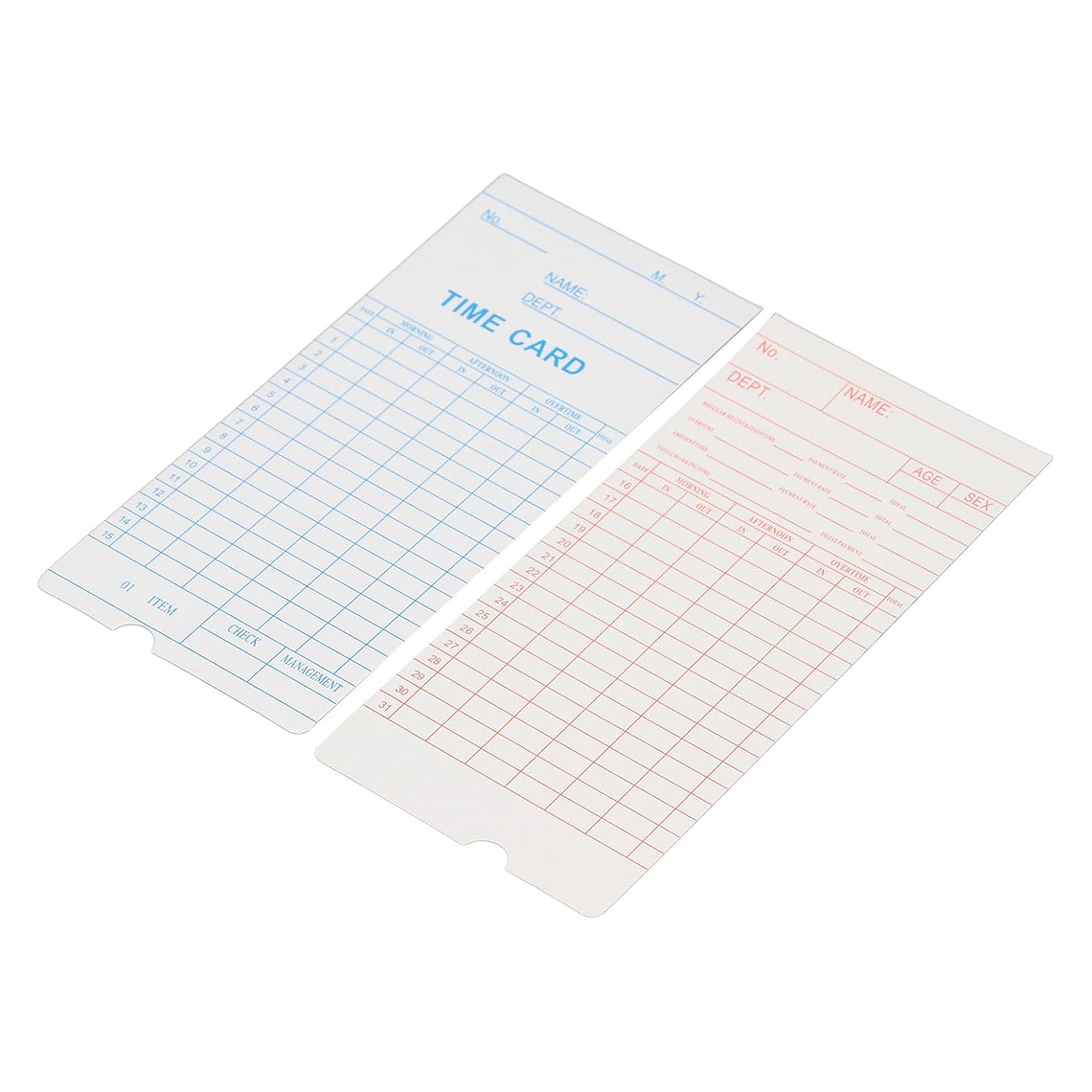 100 Tarjetas Marcado De Reloj Control Asistencia 2