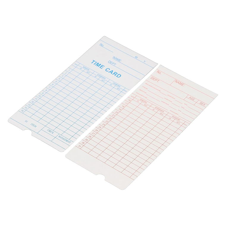 100 Tarjetas Marcado De Reloj Control Asistencia 2