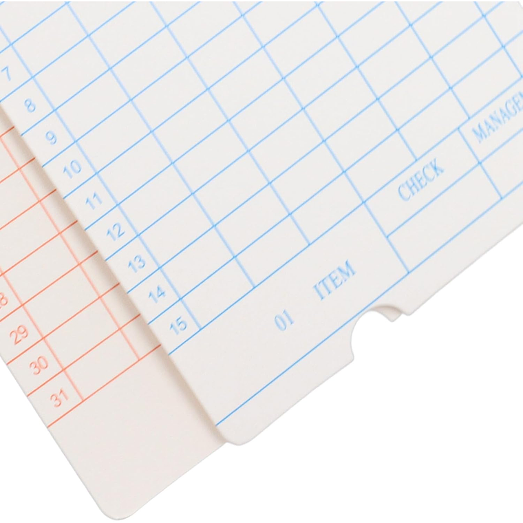 100 Tarjetas Marcado De Reloj Control Asistencia 3
