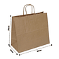Bolsas Papel Kraft 12 Unidades 32x25x11cm - Miniatura 2