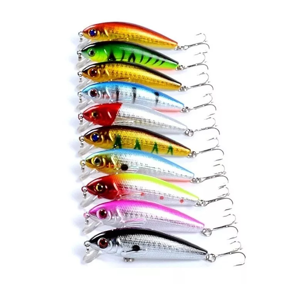 Pack 10 Señuelos Pesca Rapala 7.2cm Lenguado Corvina 1