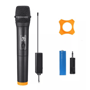 Microfono Inalambrico 10 Metros De Alcance Karaoke