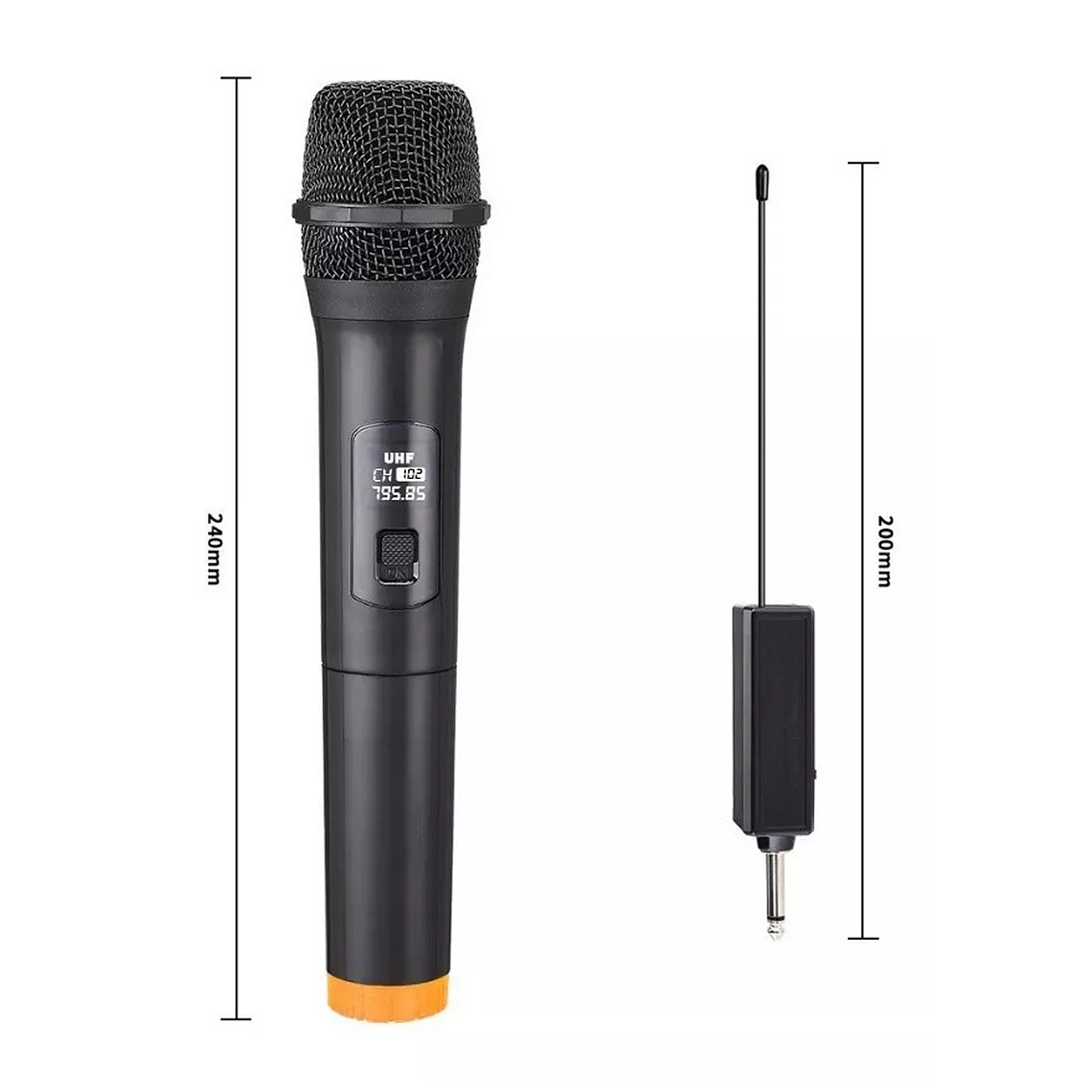 Microfono Inalambrico 10 Metros De Alcance Karaoke 5