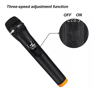 Microfono Inalambrico 10 Metros De Alcance Karaoke