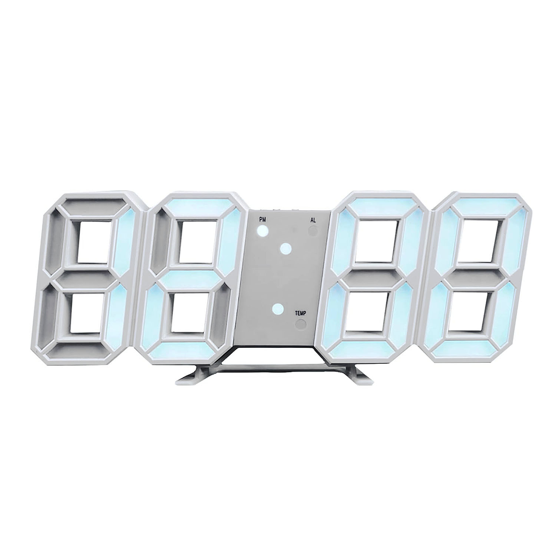 Reloj Despertador Brillante Digital 3d De Mesa Y Pared 4