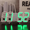 Reloj Despertador Brillante Digital 3d De Mesa Y Pared