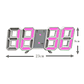 Reloj Despertador Brillante Digital 3d De Mesa Y Pared - Miniatura 6