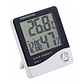 Termómetro Higrómetro Ambiental, Reloj , Alarma - Miniatura 1