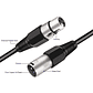 Cable Xlr Macho Hembra Balanceado De 1 Metro - Miniatura 2