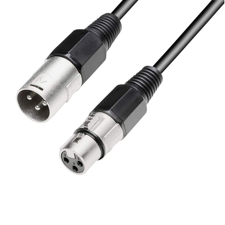 Cable Xlr Macho Hembra Balanceado De 1 Metro 1