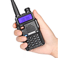 Radio Transmisor Walkie Talkie Vhf Uhf Fm Dual Band Uv-5r - Miniatura 1