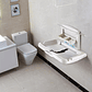 Mudador Cambiador Plegable Para Bebe Horizontal Baño Público - Miniatura 3