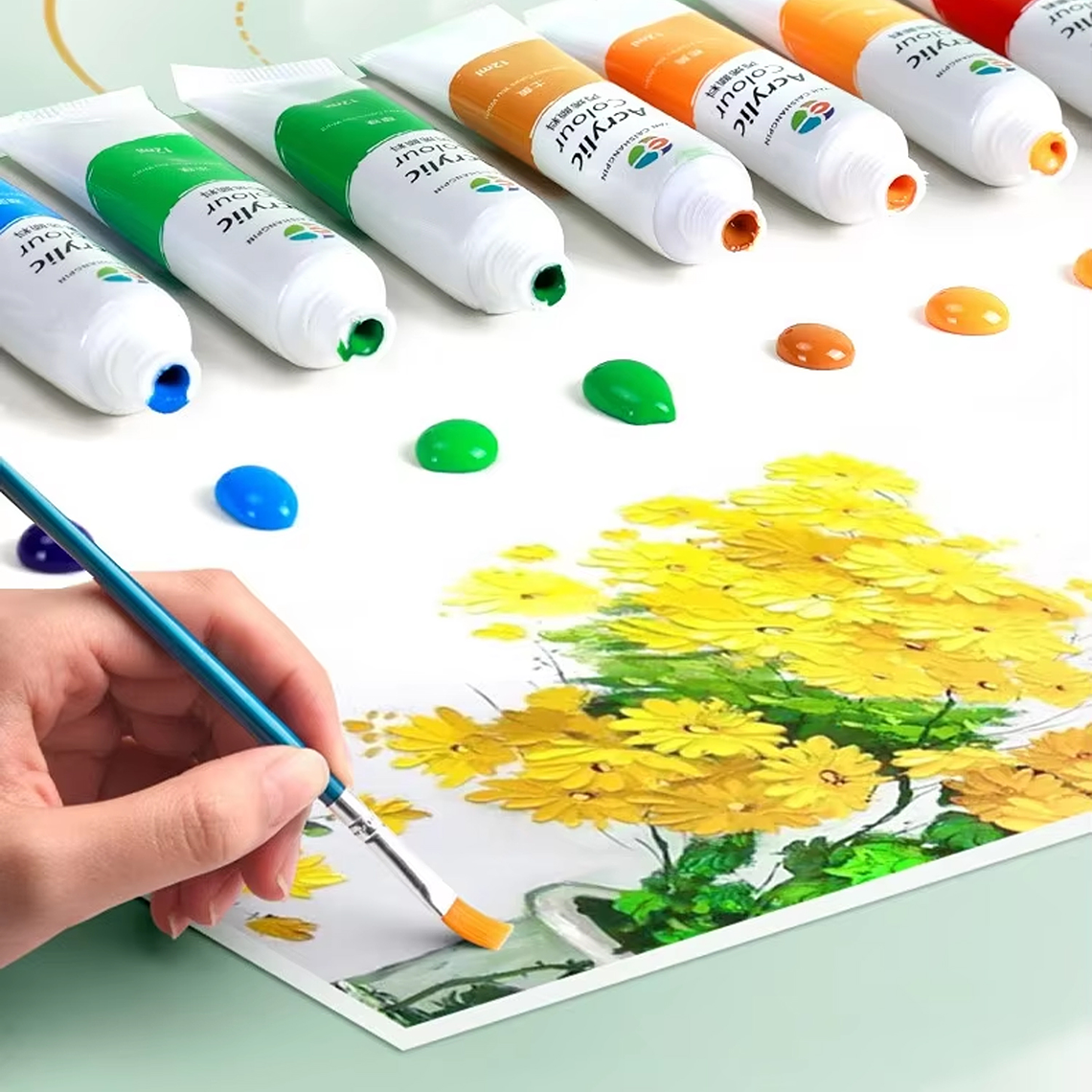 Set De Pinturas Acrílicas 36 Colores 12ml Arte Profesional 3