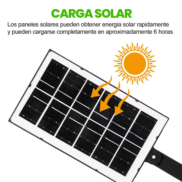 Foco Led Solar Ip65 Con Sensor De Movimiento 4
