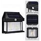 Aplique Lampara Solar Impermeable Con Sensor Vintage 2 led - Miniatura 3