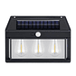Aplique Lampara Solar Impermeable Con Sensor Vintage 3led - Miniatura 1