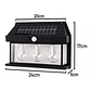 Aplique Lampara Solar Impermeable Con Sensor Vintage 3led - Miniatura 3