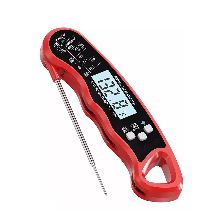 Termómetro Digital Cocina Carnes Líquidos Aceite Plegable 1
