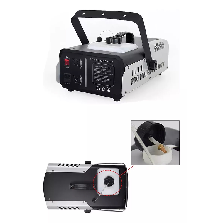 Maquina De Humo Control Remoto Humo Efecto Niebla 1500w 2