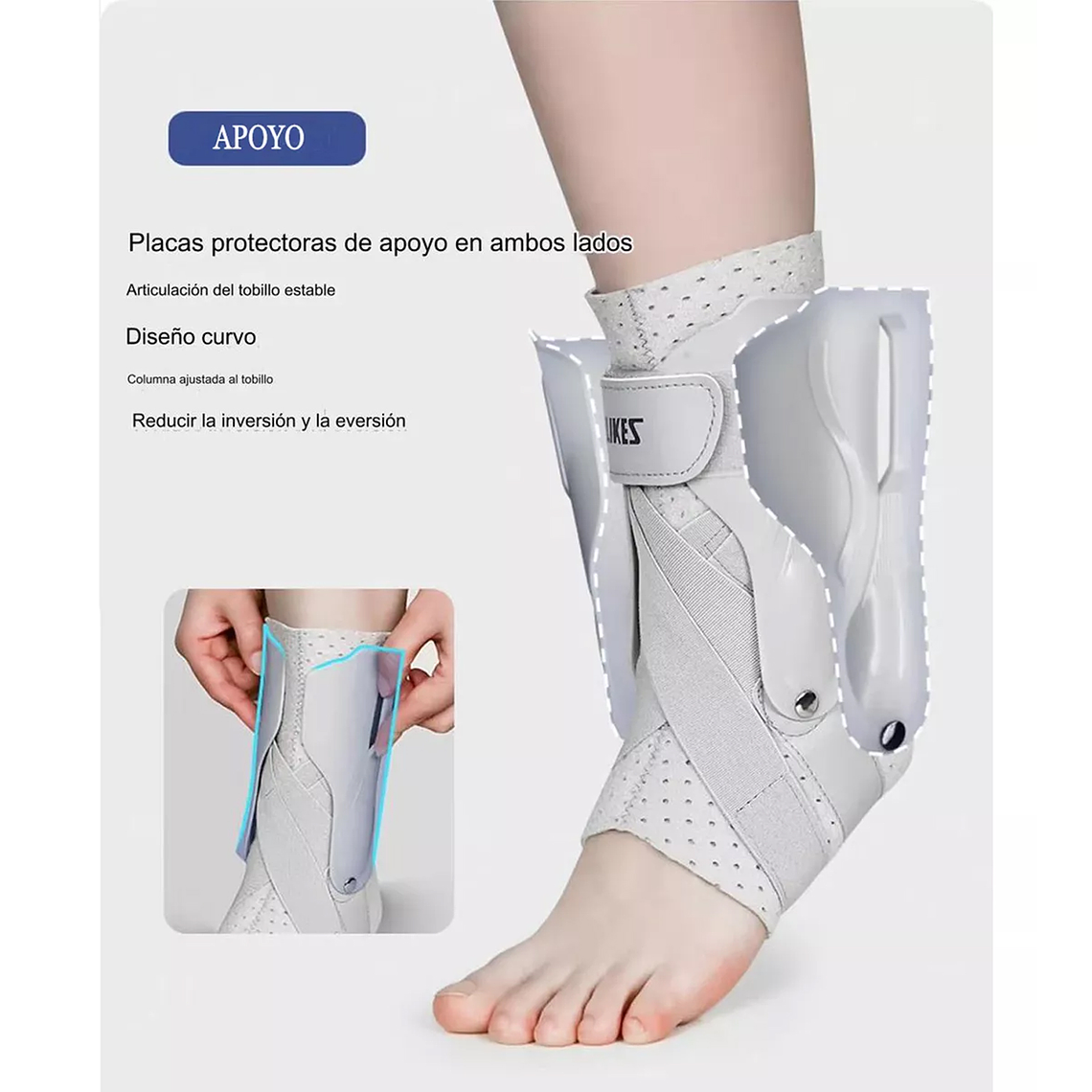 Estabilizador Tobillera Transpirable Con Soportes Laterales 5