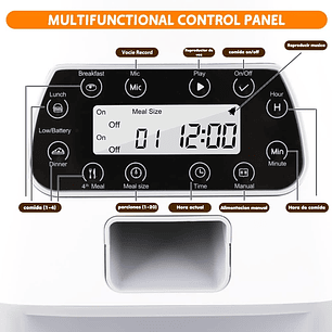 Dispensador Automático De Alimentos Para Mascotas