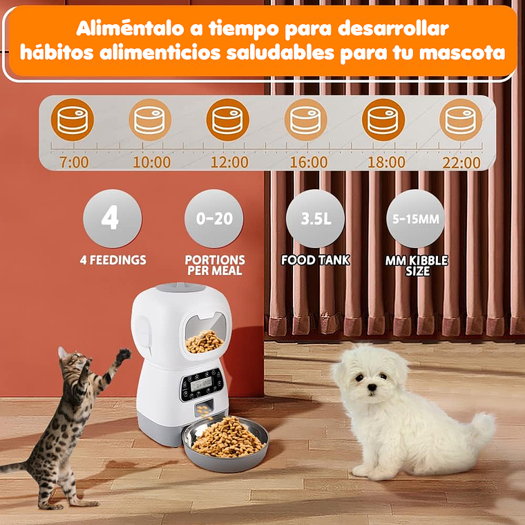 Dispensador Automático De Alimentos Para Mascotas 3