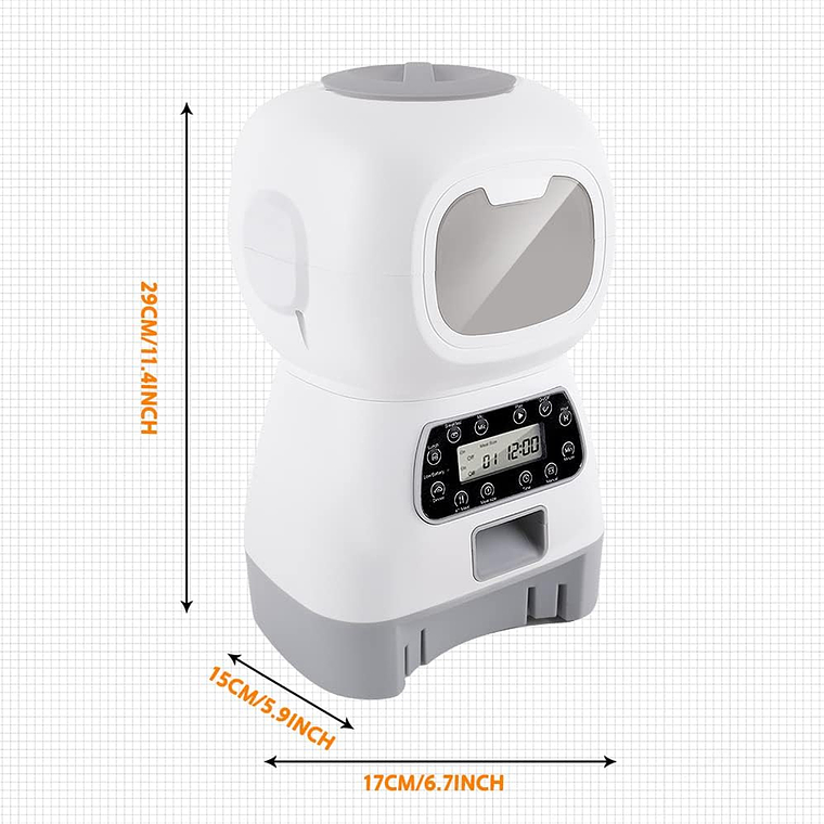 Dispensador Automático De Alimentos Para Mascotas 7