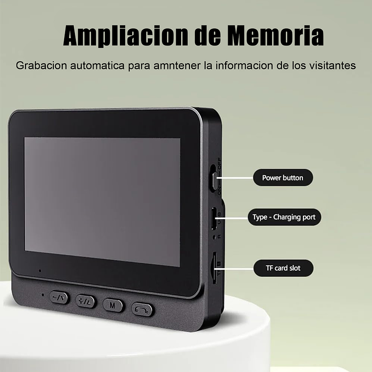 Citofono Timbre Camara Inalambrico Con Pantalla 4.3 Lcd 3