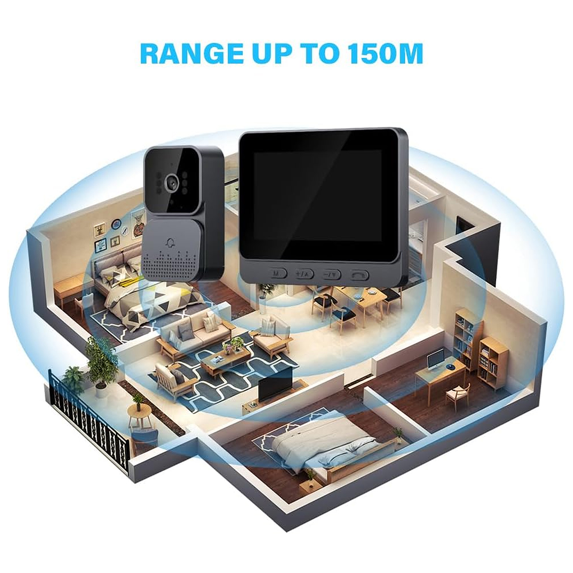 Citofono Timbre Camara Inalambrico Con Pantalla 4.3 Lcd 4