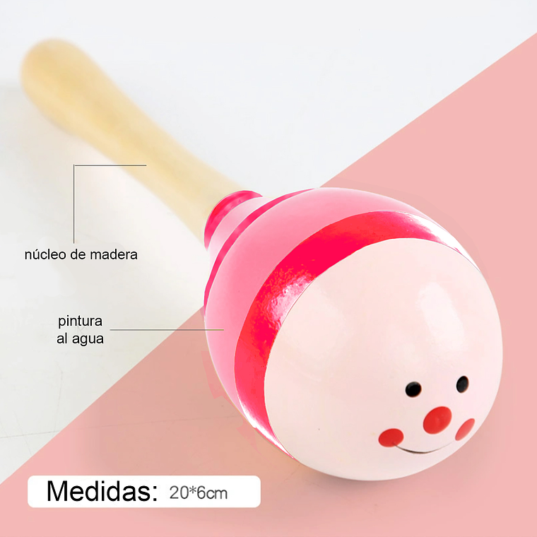 Set 8 Instrumento Musicales Montessori Madera Para Niños 5