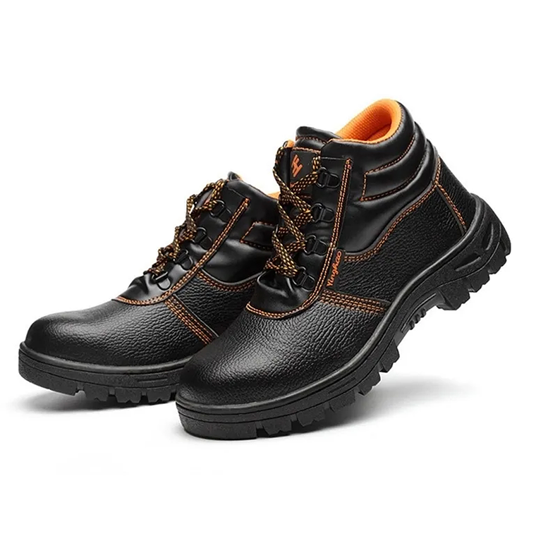 Zapato Seguridad Botin Negro Caña Punta Metal 2