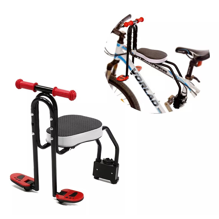 Silla Soporte Asiento Delantero Niños Porta Bebe Bicicleta 1