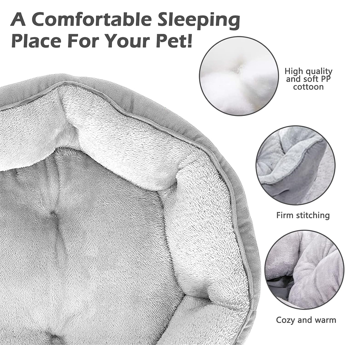 Cama Ultrasuave Antiestres Para Mascota Perros Gatos 5