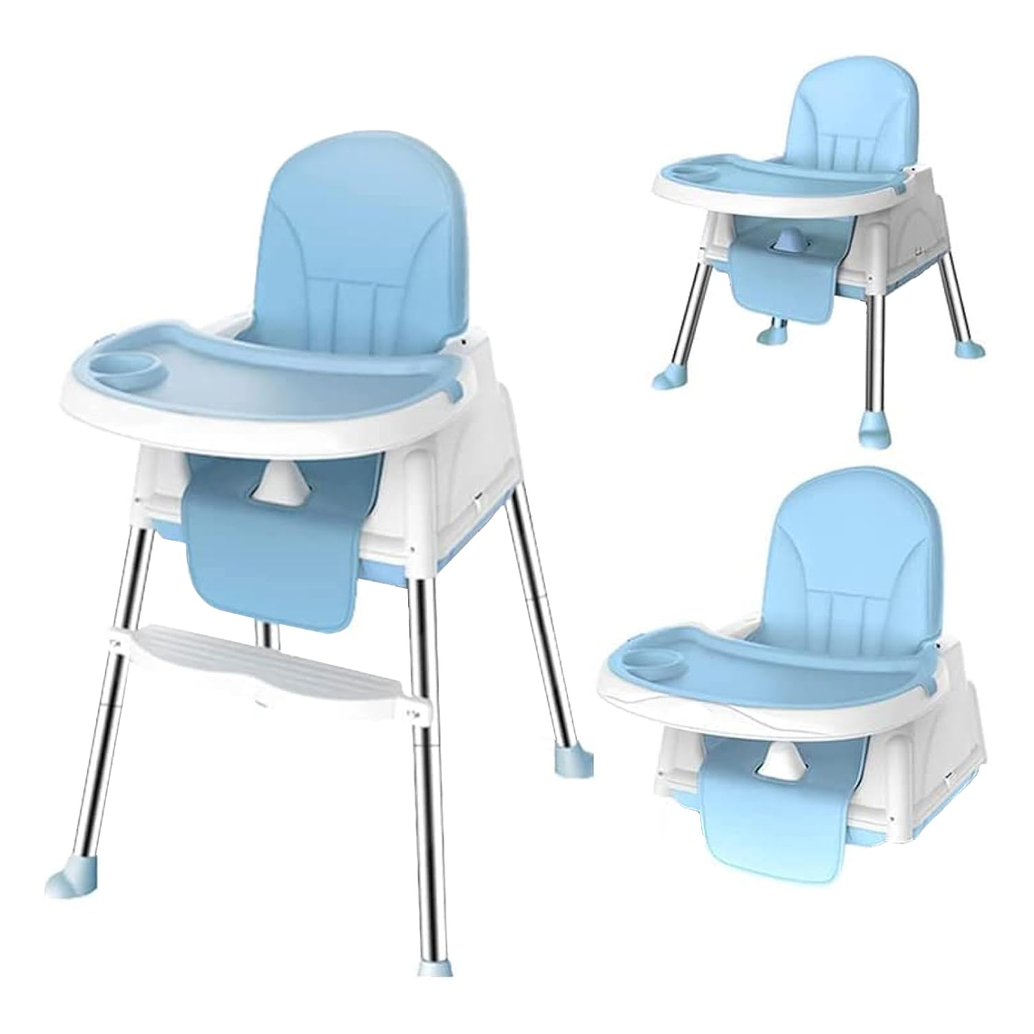 Silla De Comer- Asiento Plegable Para Niños 2 En 1 4