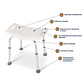 Silla Asiento De Ducha Seguridad Antideslizante Regulable - Miniatura 3