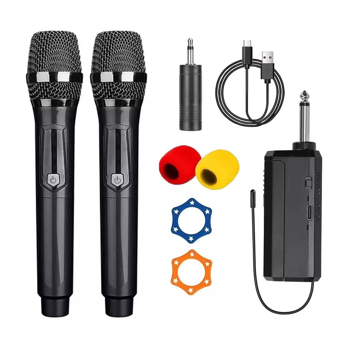 Micrófono Inalámbrico Profesional Karaoke Kit 2pcs 1