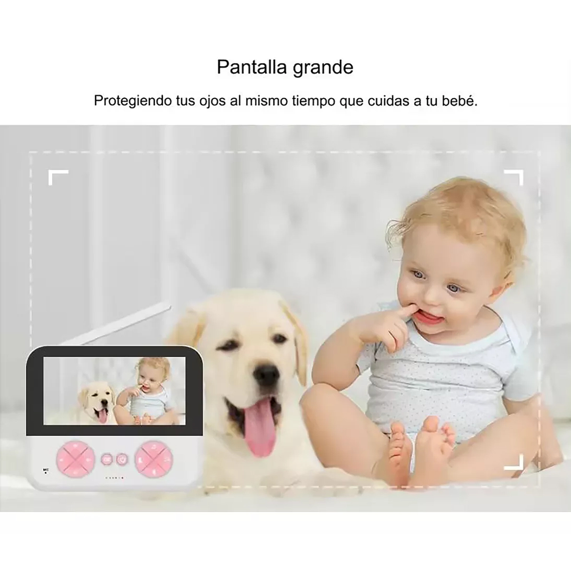 Cámara Monitor Vigilancia Nocturna Para Bebes Con Micrófono 8