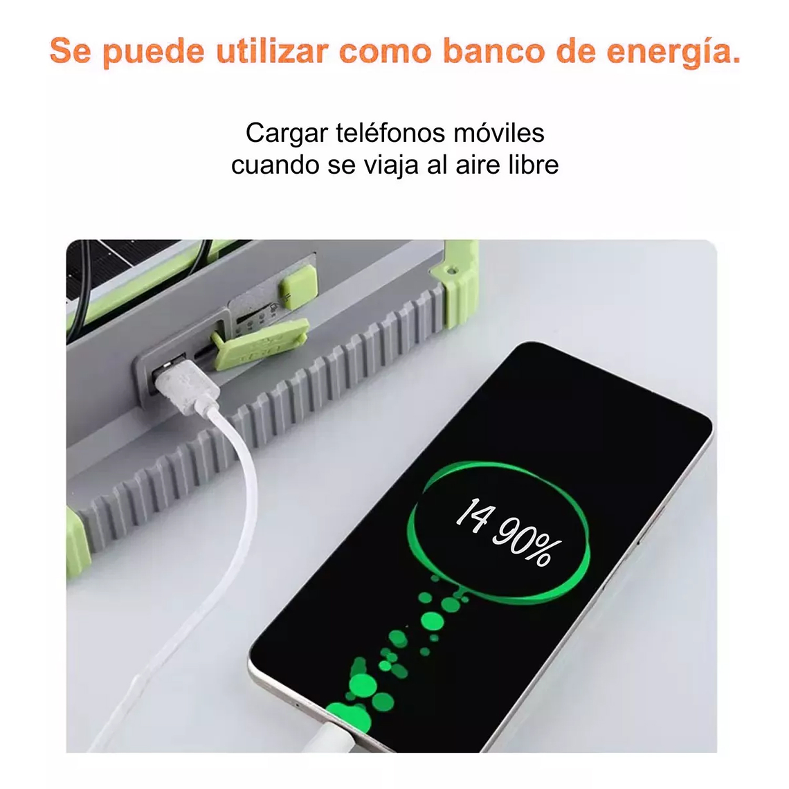 Reflector Led Portátil Recargable Panel Y Usb 4tipos De Luz 4