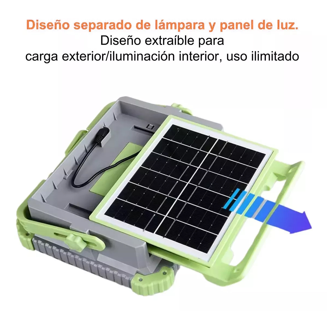 Reflector Led Portátil Recargable Panel Y Usb 4tipos De Luz 5