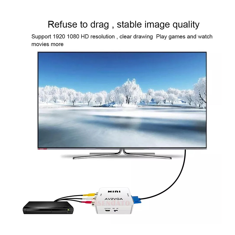 Adaptador Conversor Av A Vga 2