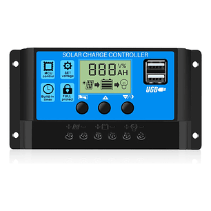Regulador De Carga Solar Digital 12v 24v 60a 2usb