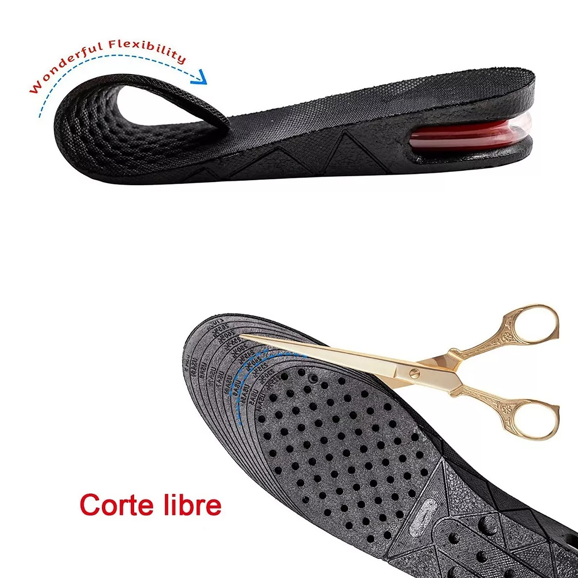 Plantillas De Altura Poliuretano Aumenta Estatura 6cm 4