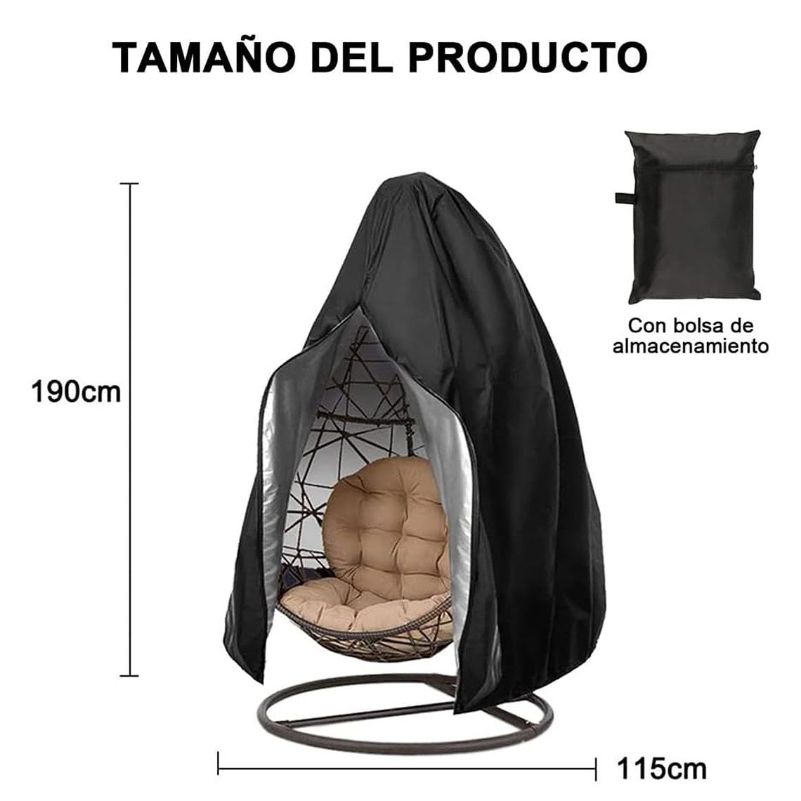 Funda Para Silla Colgante, Duradera, Impermeable, Resistente 5